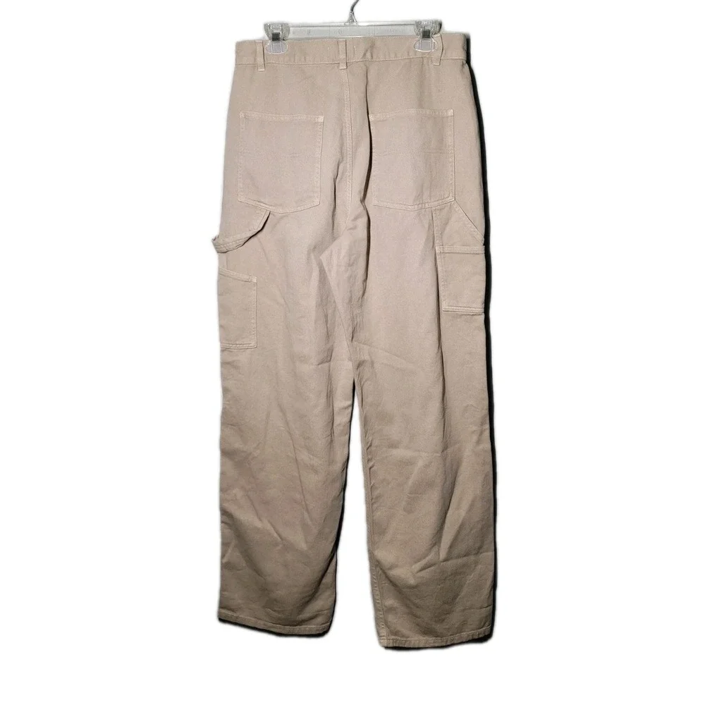 NWT Garage Womens Cargo Pants Tan Size 11  Pantalon Carpenter - Picture 2 of 8